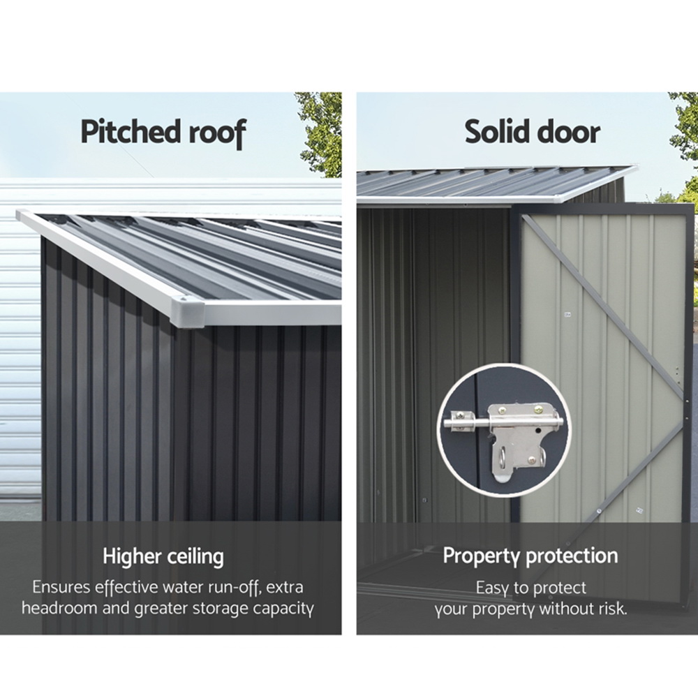 Giantz Garden Shed 0.99x1.04M Sheds Outdoor Tool Storage Workshop House Steel — image 5