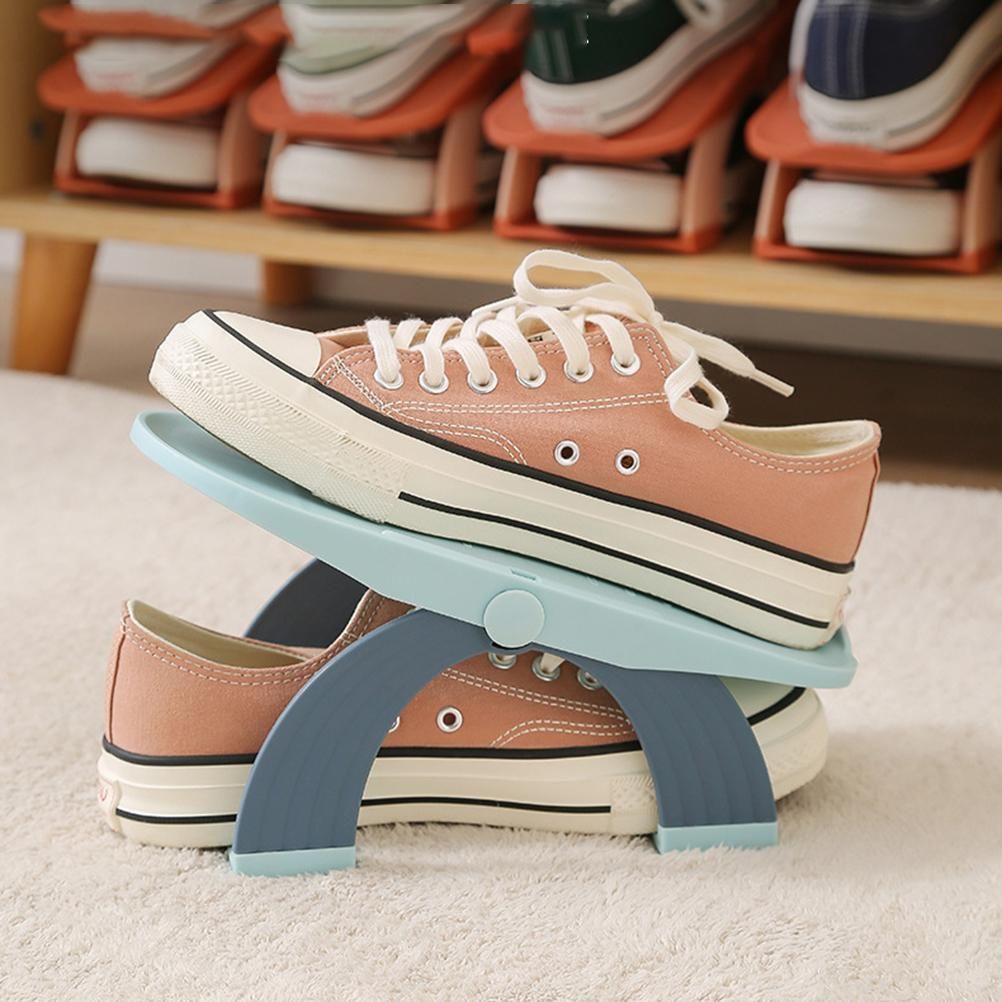 5pcs/set Adjustable Shoe Organizer Double Layer Shoe Stacker Space Saving Home Shoe Rack Holder โ image 2