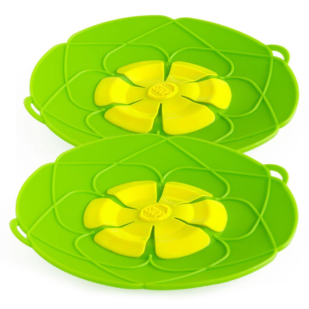 2-pack Silicone Overcooking Protection / Multi-Cover - Multiple Colors Green