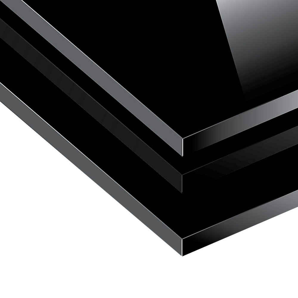 Toughened 60cm x 70cm Black Glass Kitchen Splashback — image 4
