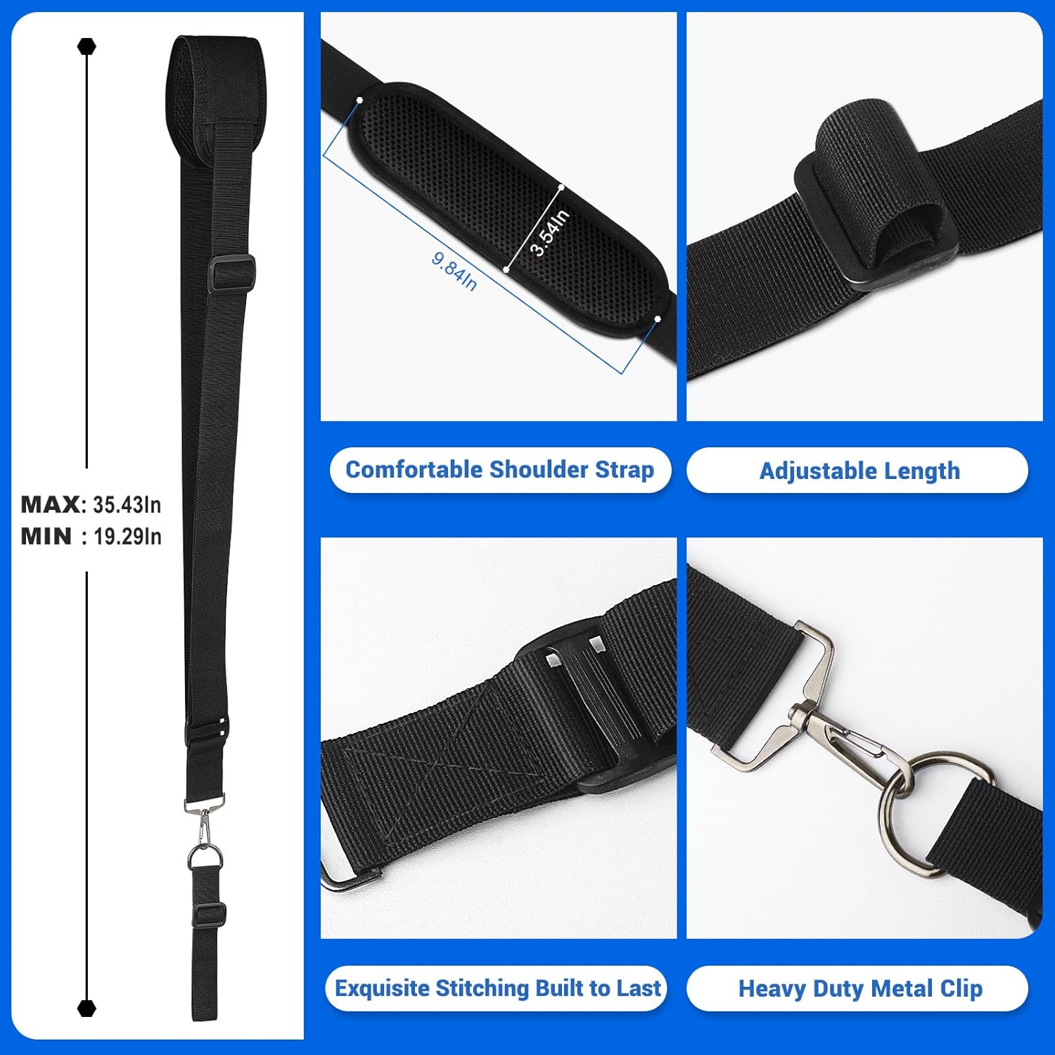 Paper Corner Rounder Punch, Corner Punch Corner Cutter Rounder for Cardstock + Trimmer Shoulder Strap for Weed, Adjustable Shoulder Straps Pads — image 6
