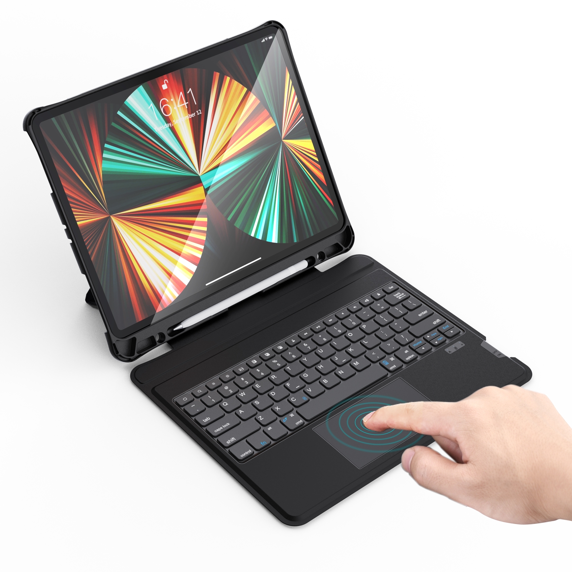 CHOETECH BH-017 Bluetooth Keyboard with Touchpad and Backlight for iPad Pro 10.9 " (Black) — image 2