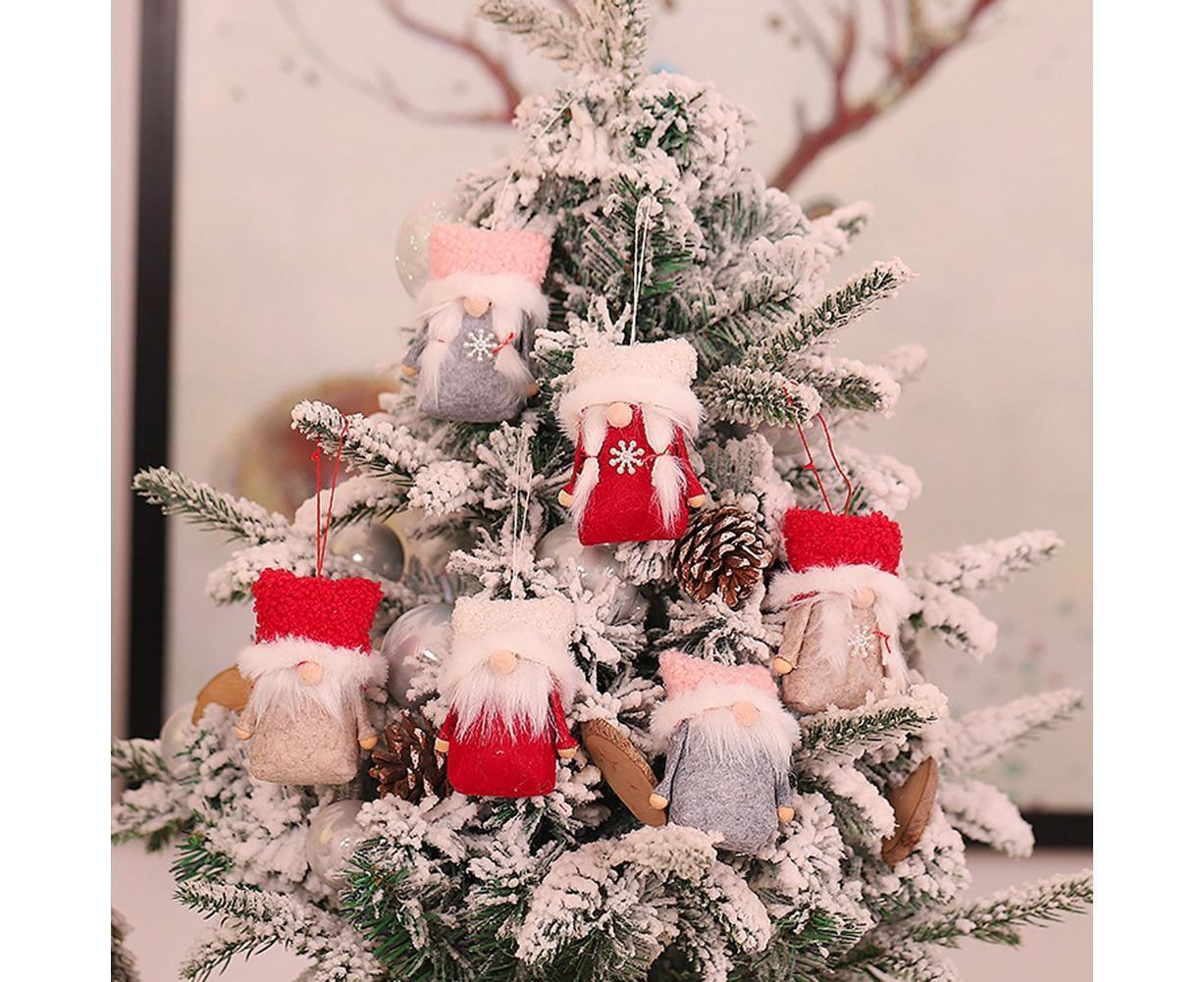 1 Set Christmas Decorations Doll Shopping Mall Window Decoration Gift Box Decor-A โ image 2