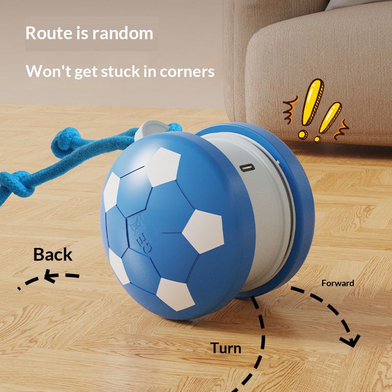 Smart Self-Rolling Pet Toy, Durable Chew Ball for Cats and Dogs to Keep Themselves Entertained - Blue — image 5