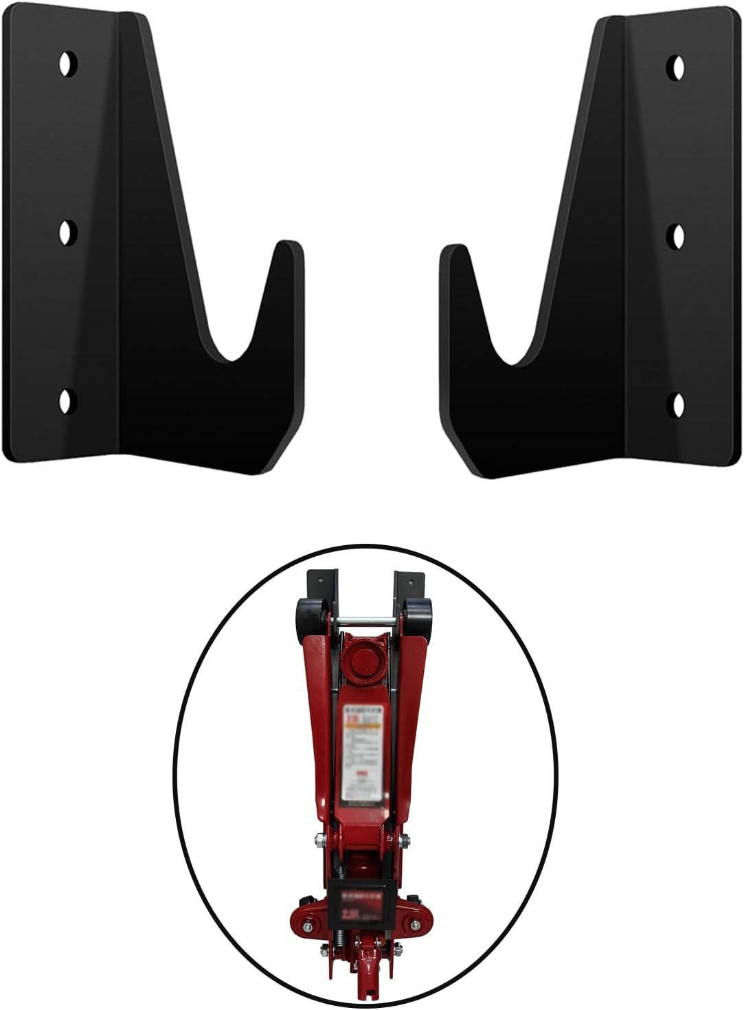 Floor Jack Stand Rack Wall Mount, Car Hydraulic Trolley Jack Stands Holder Wall Storage Rack Mount Brackets Jack Stands Tower Trailer Accessories Tool, (2 — image 4