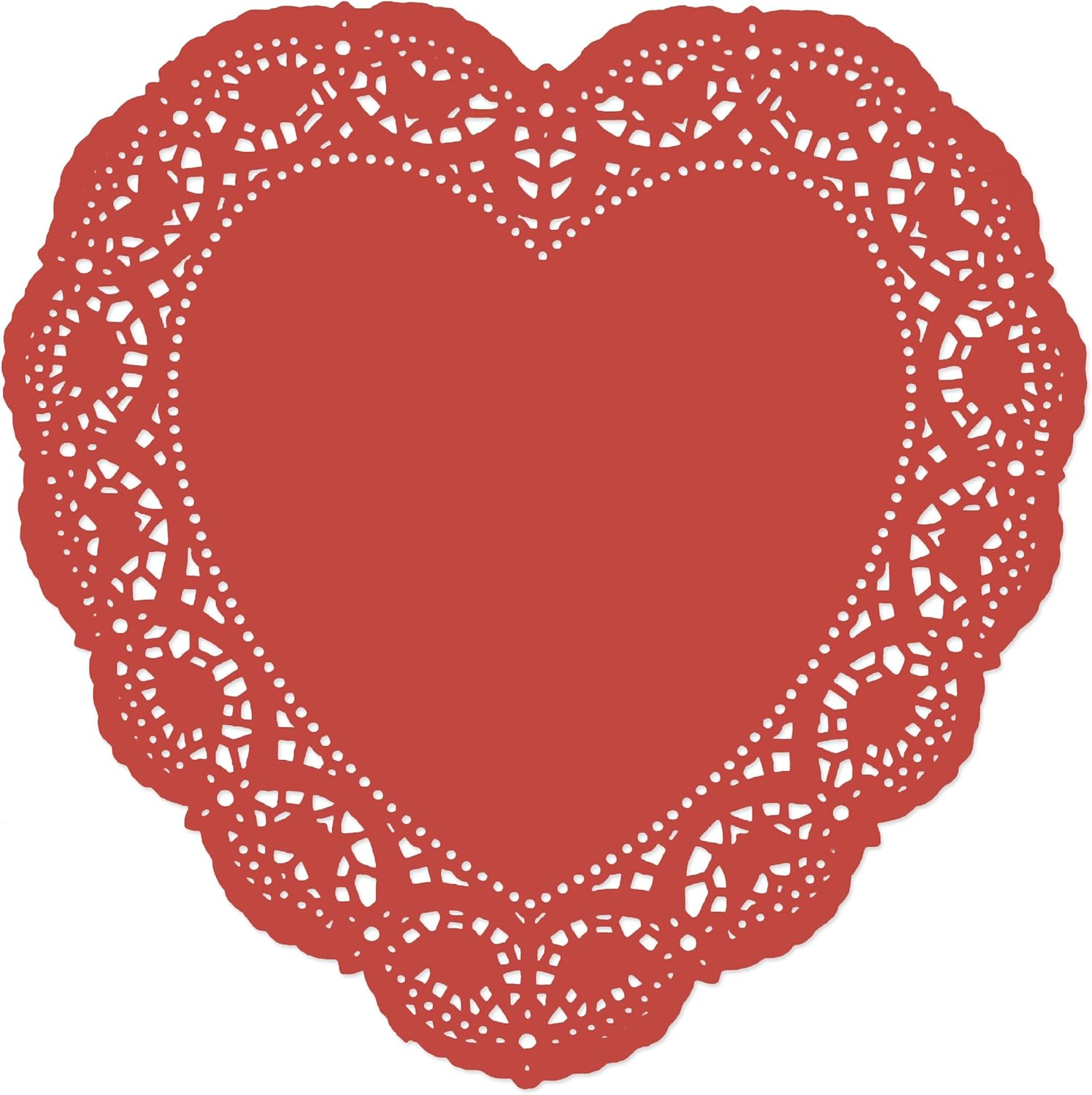 96 Count Heart Doilies 10" Red Pink and White Paper Lace Doilies for Valentine Day Decorations Crafts for Valentine's Day — image 6