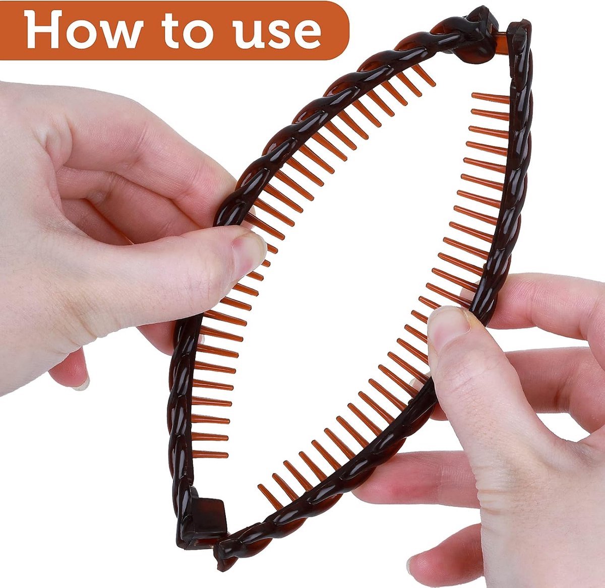 Banana Clip - Premium Hair Clips - 3 Pieces - Hair Clip - Women's Hair Clips - Large - Hairpin - Versatile - Not Easy to Break - Fashion & Simple - Nude Hair — image 5