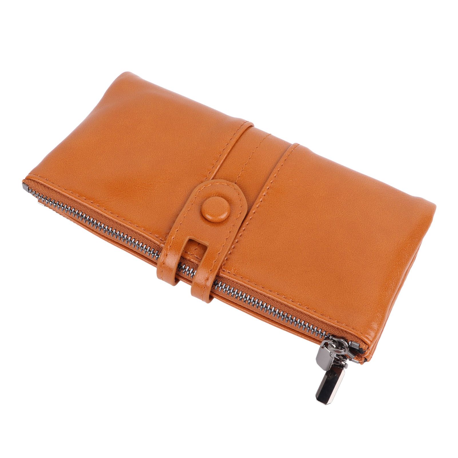 Women Wallet RFID Blocking Large Capacity Zipper Closure PU Leather Retro Style Lady Wallet โ image 2