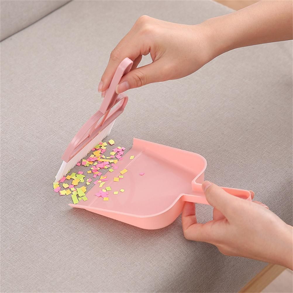 Mini Cleaning Brush Small Broom Dustpans Set Desktop Sweeper Desktop Cleaning Tool for Computer Desks Shelves and Wardrobes — image 3