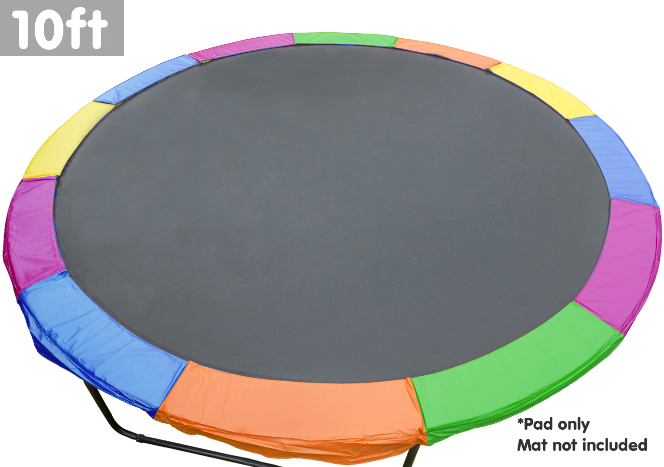 Kahuna 10ft Trampoline Replacement Pad Round - Rainbow โ image 2