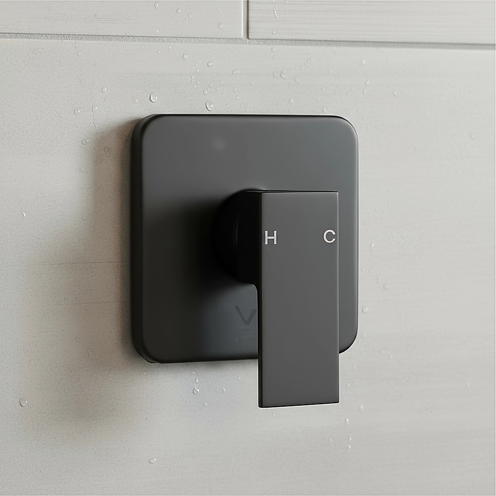Shower Bath Mixer Tap Bathroom WATERMARK Approved - Electroplated Matte Black โ image 2