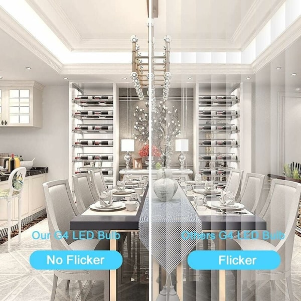 G4 LED Bulb 3W 6000K Cool White Equivalent to 35W Halogen 12V AC/DC 300 Lumens Non-Dimmable 10 Pack — image 4