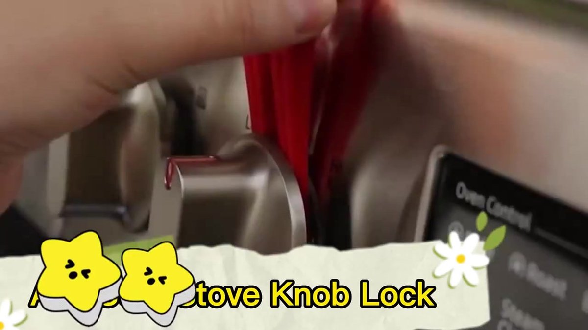 Gas Stove Knob Lock - 5 Pieces - Child Lock - Child-Safe Oven Locks - For Children and Pets - Suitable for Gas Stove, Gas/Electric Stove, Electric Oven โ image 2