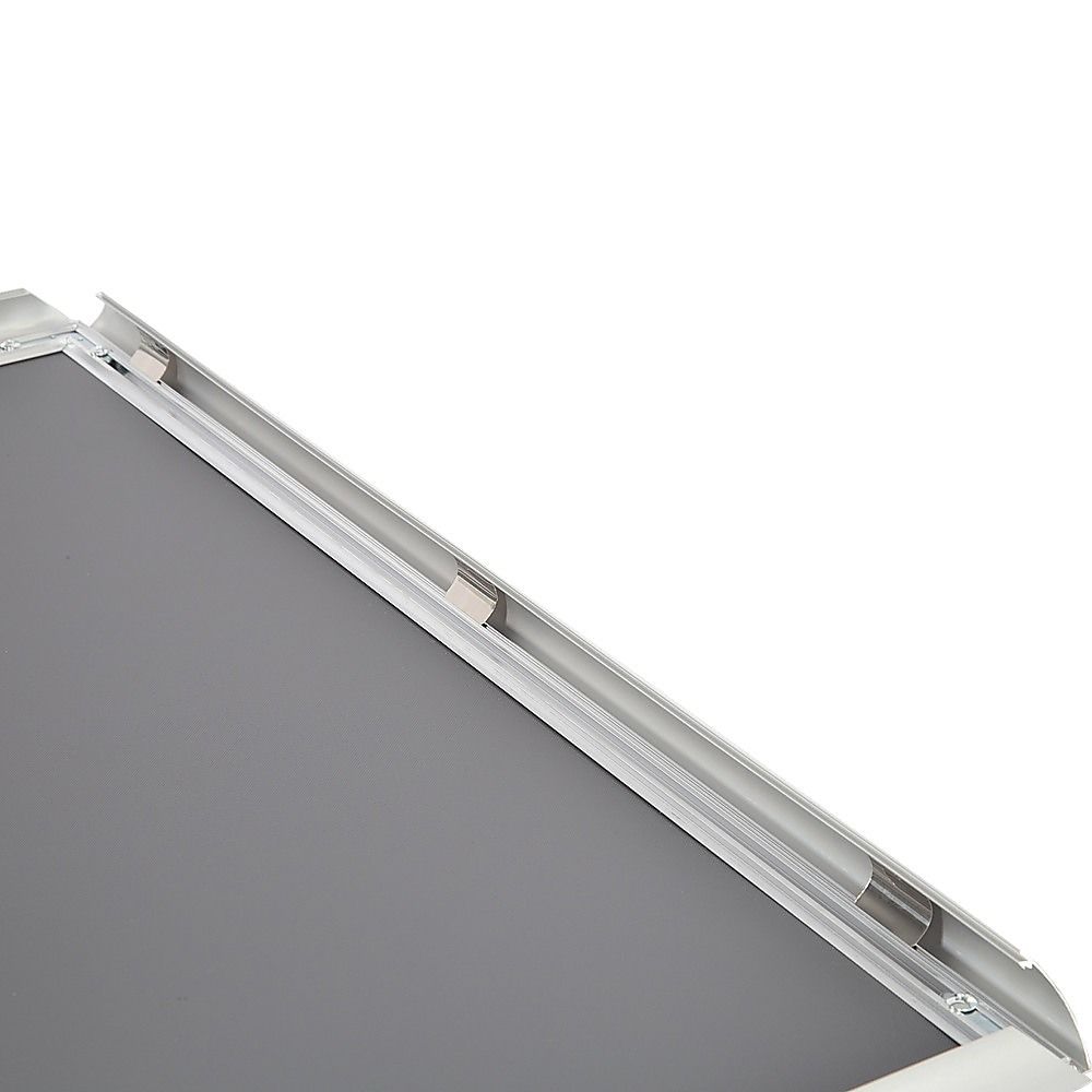 A0 2pc Aluminium Snap Poster Frame Wall Mount Sign Holder Silver — image 4
