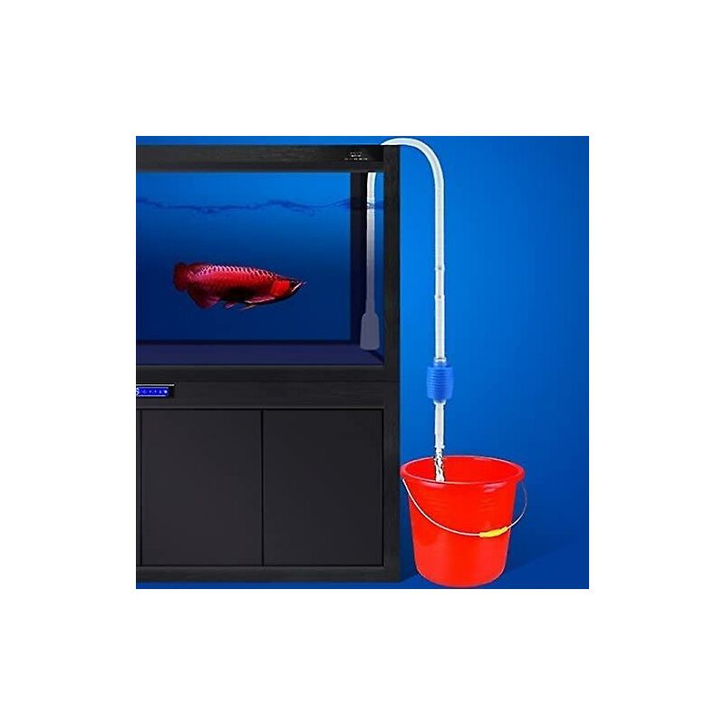 Clean Aquarium Siphon Tank Cleaning Accessory Hand Pump Tube Sucks Water 160Cm — image 4
