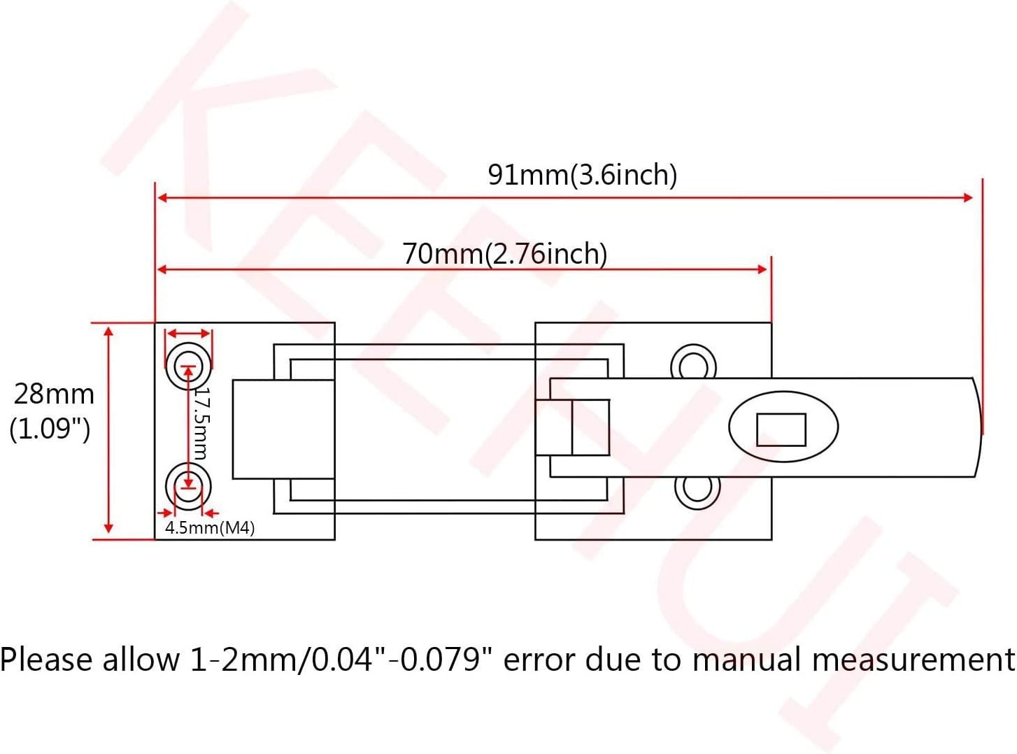 Grade Heavy Dudy 316 Stainless Steel Lockable Latch Marine Boat Door Lock Anti-Rattle Fastener Clamp — image 2