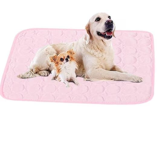 Cooling Mat for Dogs and Cats, 62 × 50cm, Breathable, Multiple Colors, Compatible with All Breeds, Pink