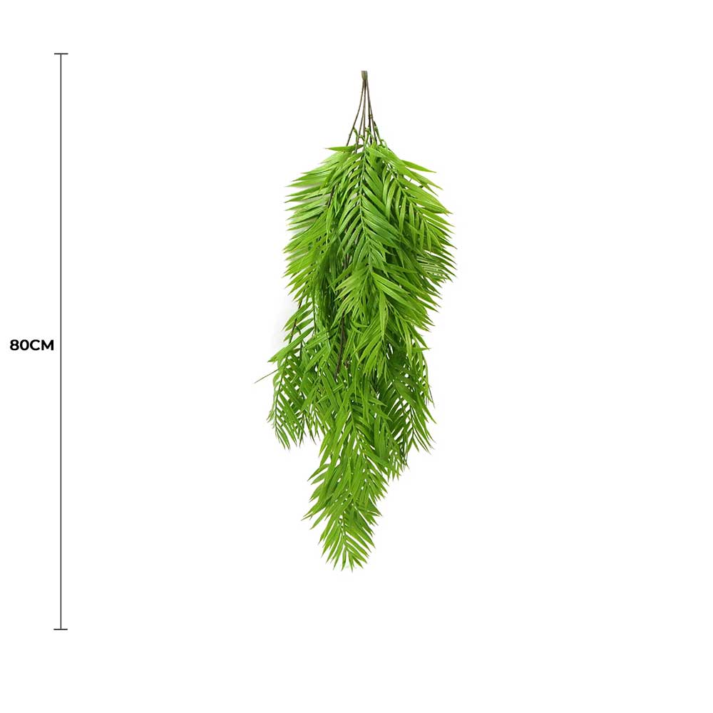 Hanging Fresh Green Bamboo Leaf Fern UV Resistant 80cm โ image 2