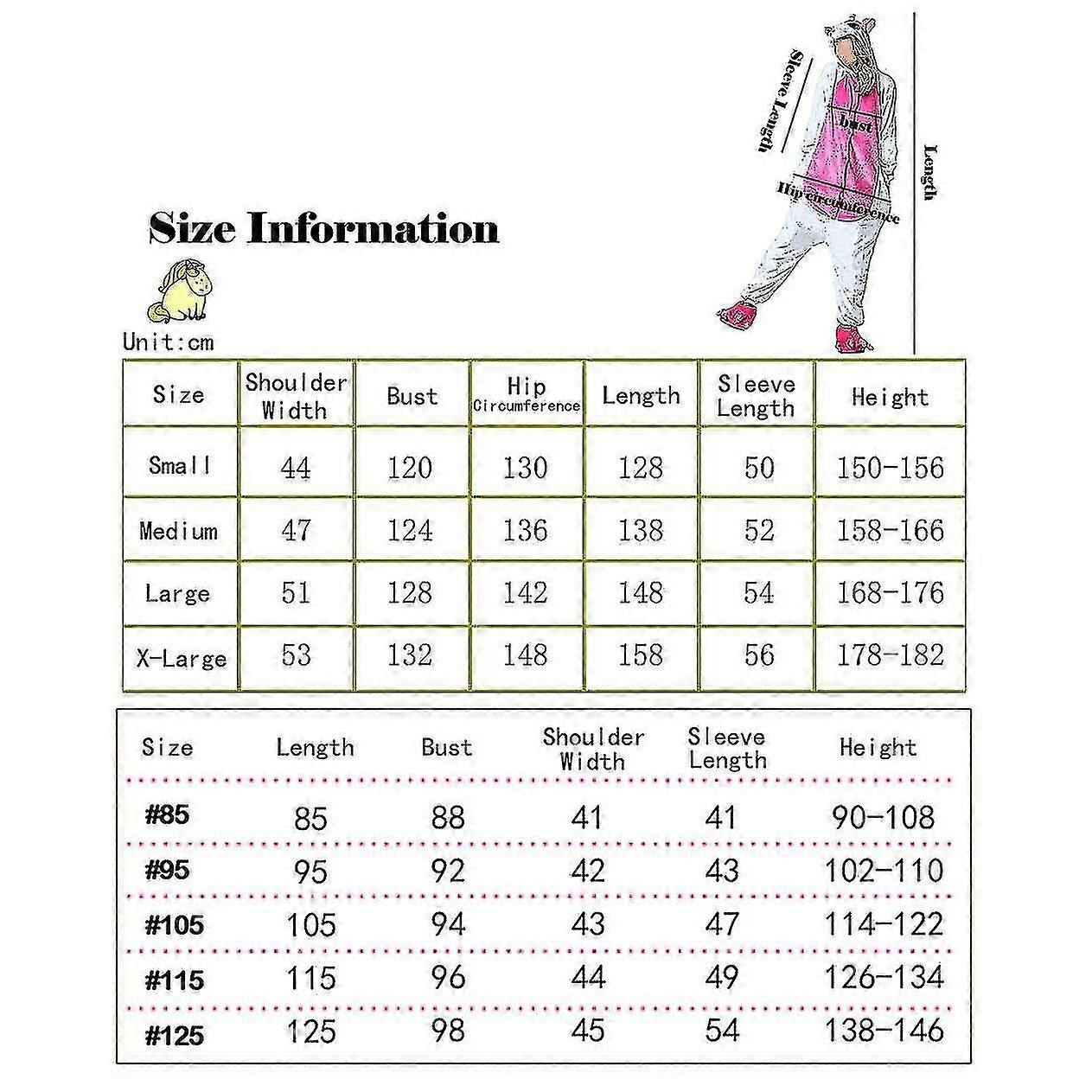 XL Unicorn Kigurumi Jumpsuit Pink Rose Pegasus Clothing Pajamas โ image 5