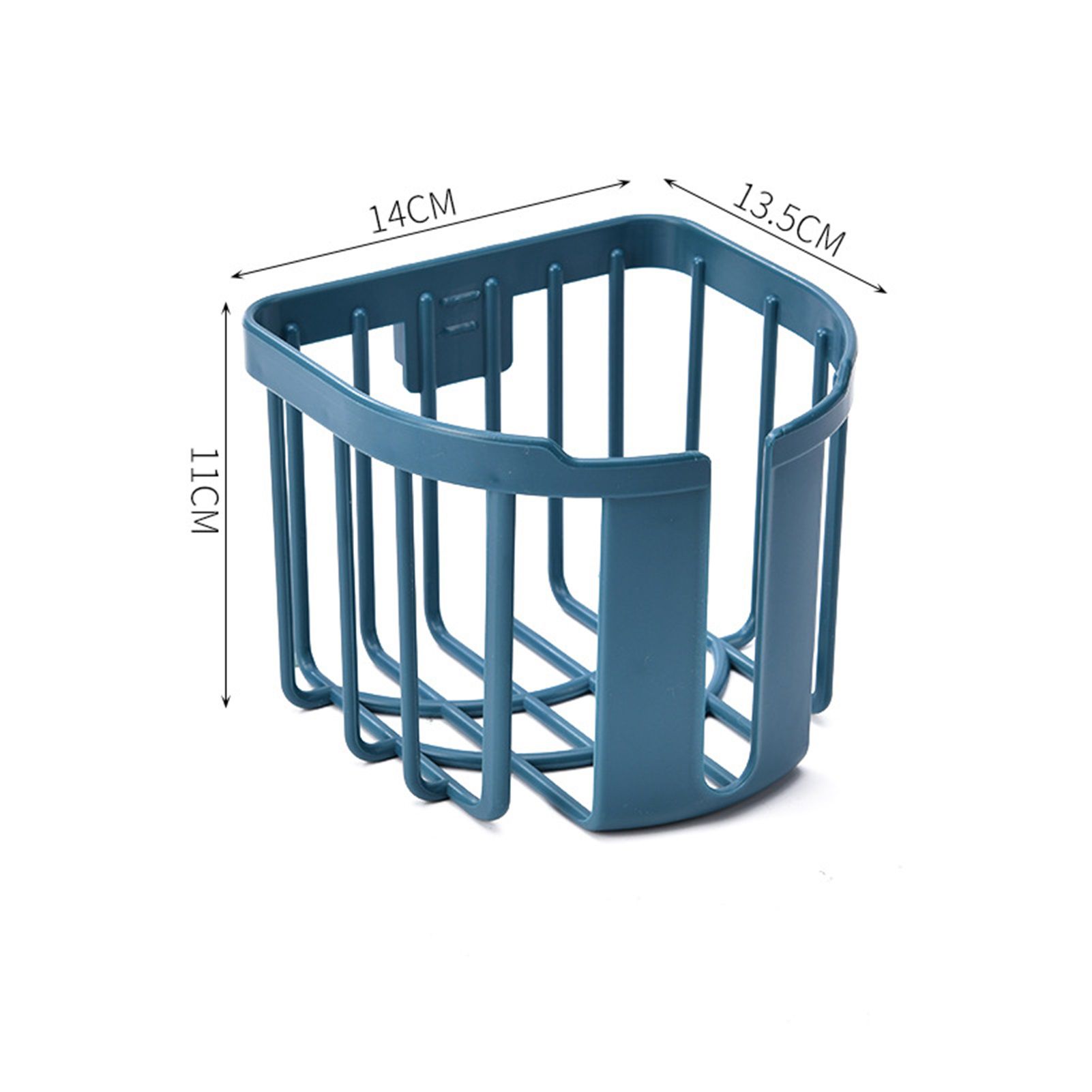 Toilet Paper Holder Wall Mounted Toilet Paper Basket Heavy Duty Bathroom Storage Rack for HouseholdBlue โ image 2