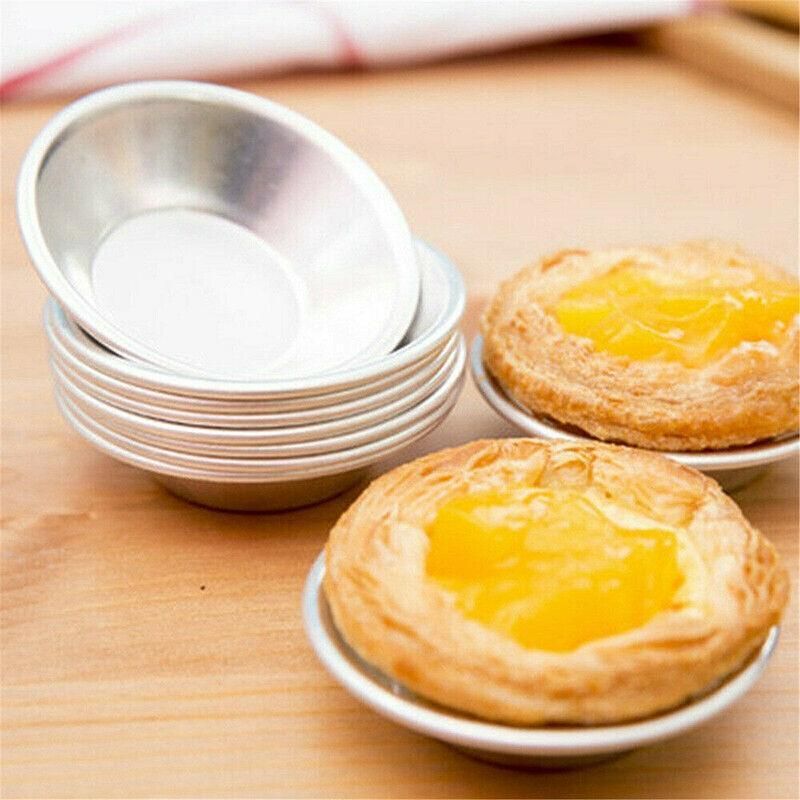20Pcs Aluminium Egg Tart Moulds Mini Baking Cups for Pudding Tarts Cakes โ image 4