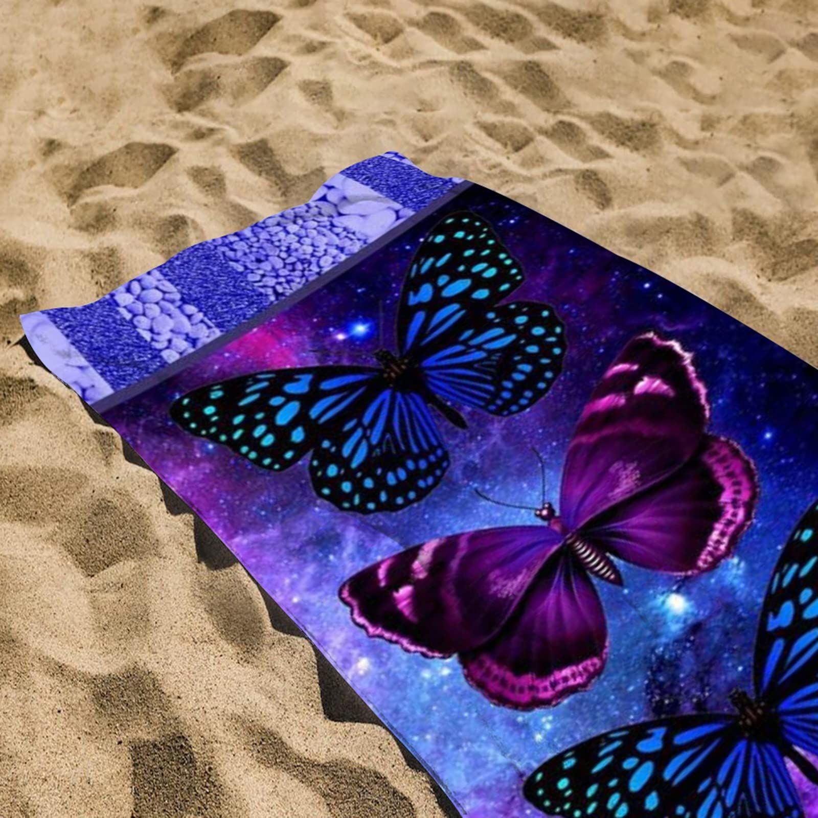 Microfiber Sand Free Beach Towel, Super Absorbent Oversized Large Lightweight Beach Towels for Travel Sports Pool Swimming โ image 4