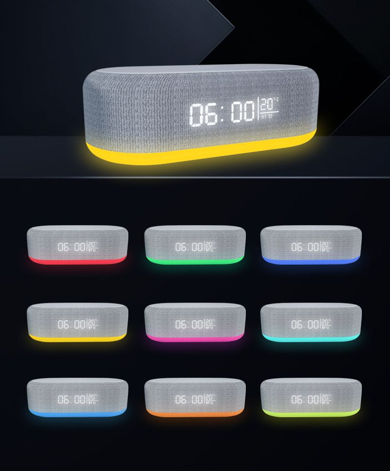 Bluetooth Wireless Speaker, Fast Charging, LED Display, USB Charger, Dimmable Night Light, Alarm Clock Feature, Wireless Charger, Digital Clock — image 5