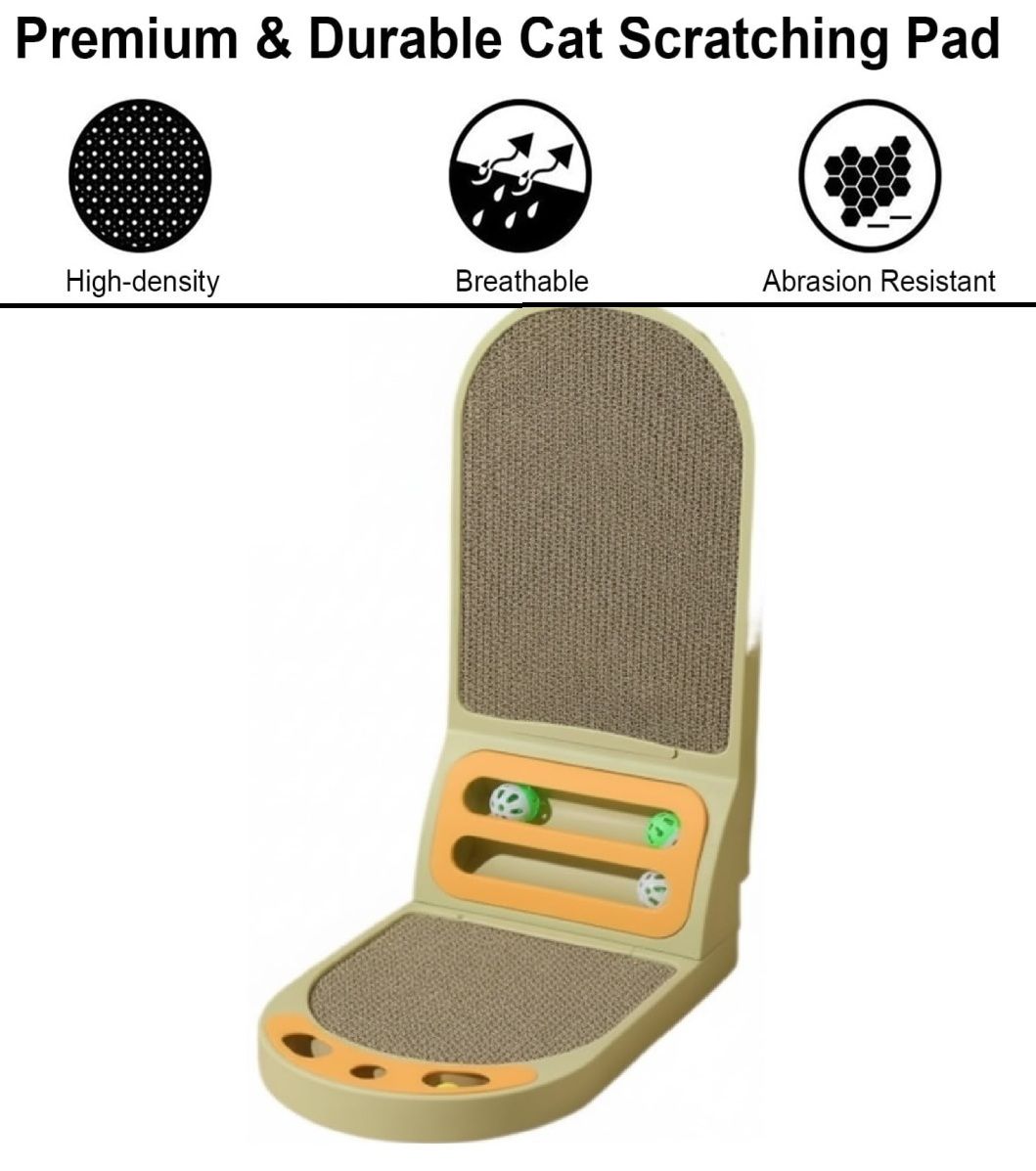 CARLA HOME Vertical Cat Scratching Board with Durable Cardboard for Indoor Cats β image 3