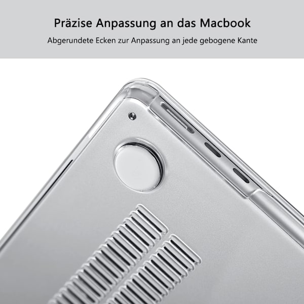 Case compatible with NEW MacBook Air 13.6 inch M2 A2681, 2022 release, ultra-thin smooth hard shell protective case, crystal clear — image 3