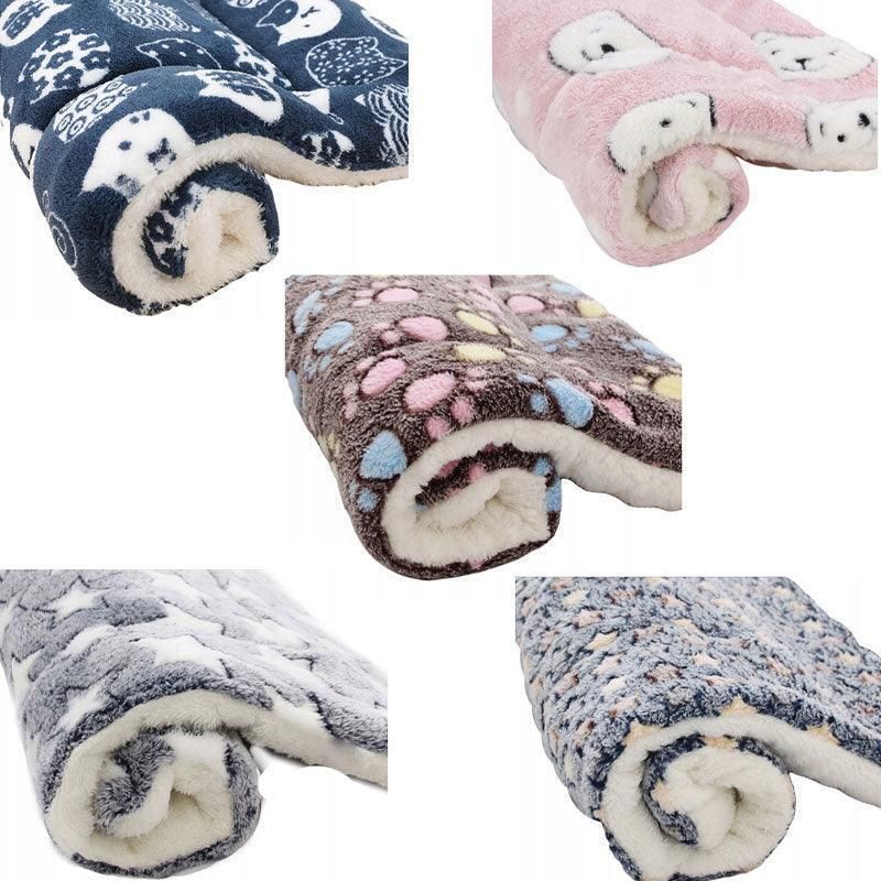 S Size Puppy Dog Cat Cushion Mattress Blanket Bed Soft Warm Pet Pad Winter Kennel House - Pink Bear โ image 3