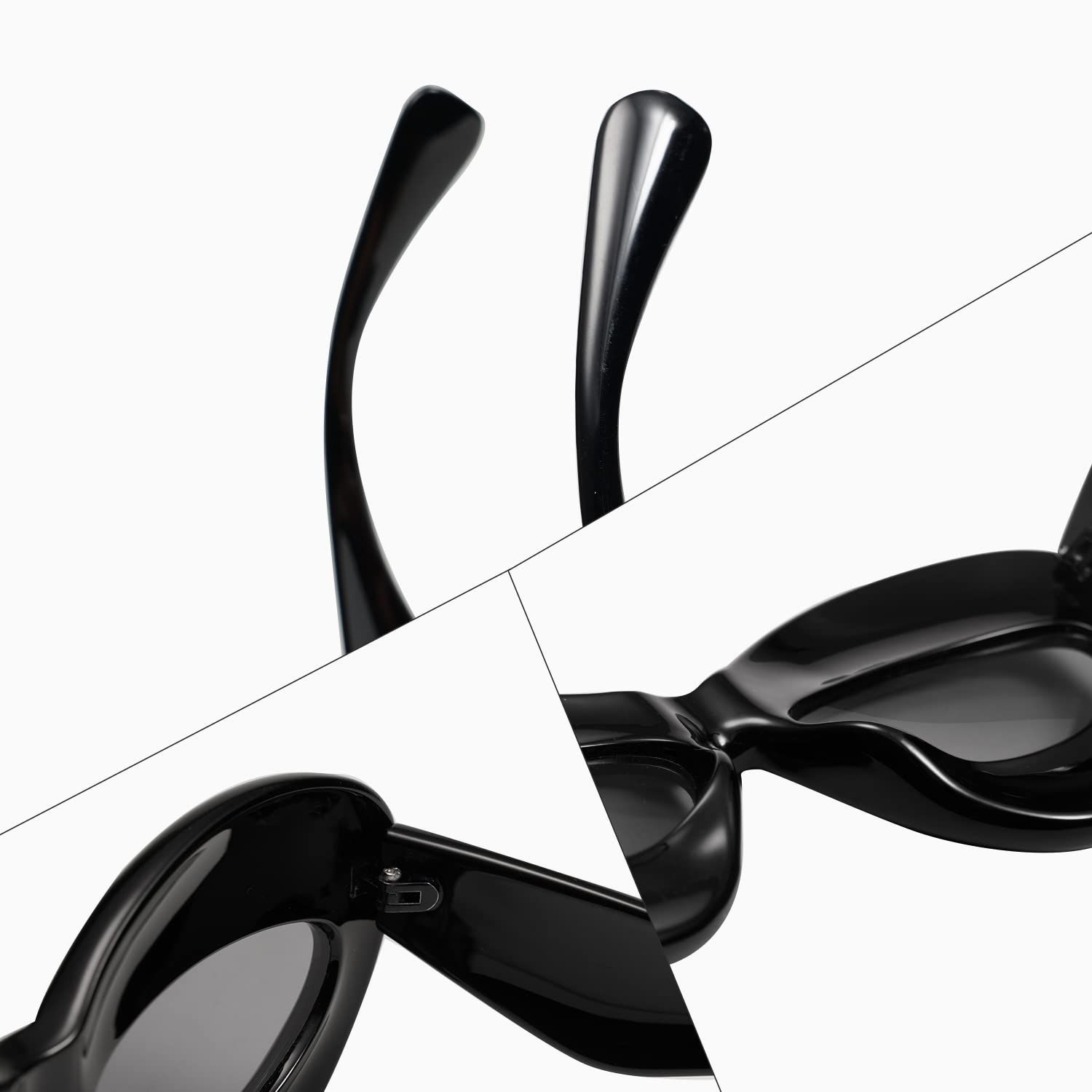 Inflated Fun Lip Shape Sunglasses for Festival Party The unique The thick frame of the candy color is strong and durable — image 3