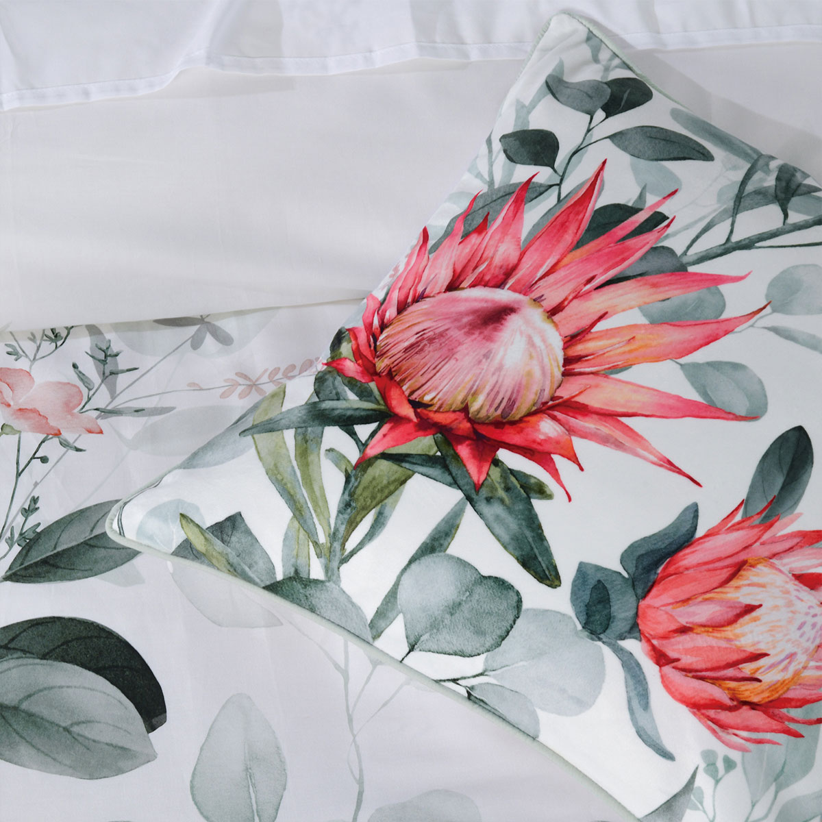 Bianca Wellingrove White Cotton Sateen Quilt Cover Set King โ image 4