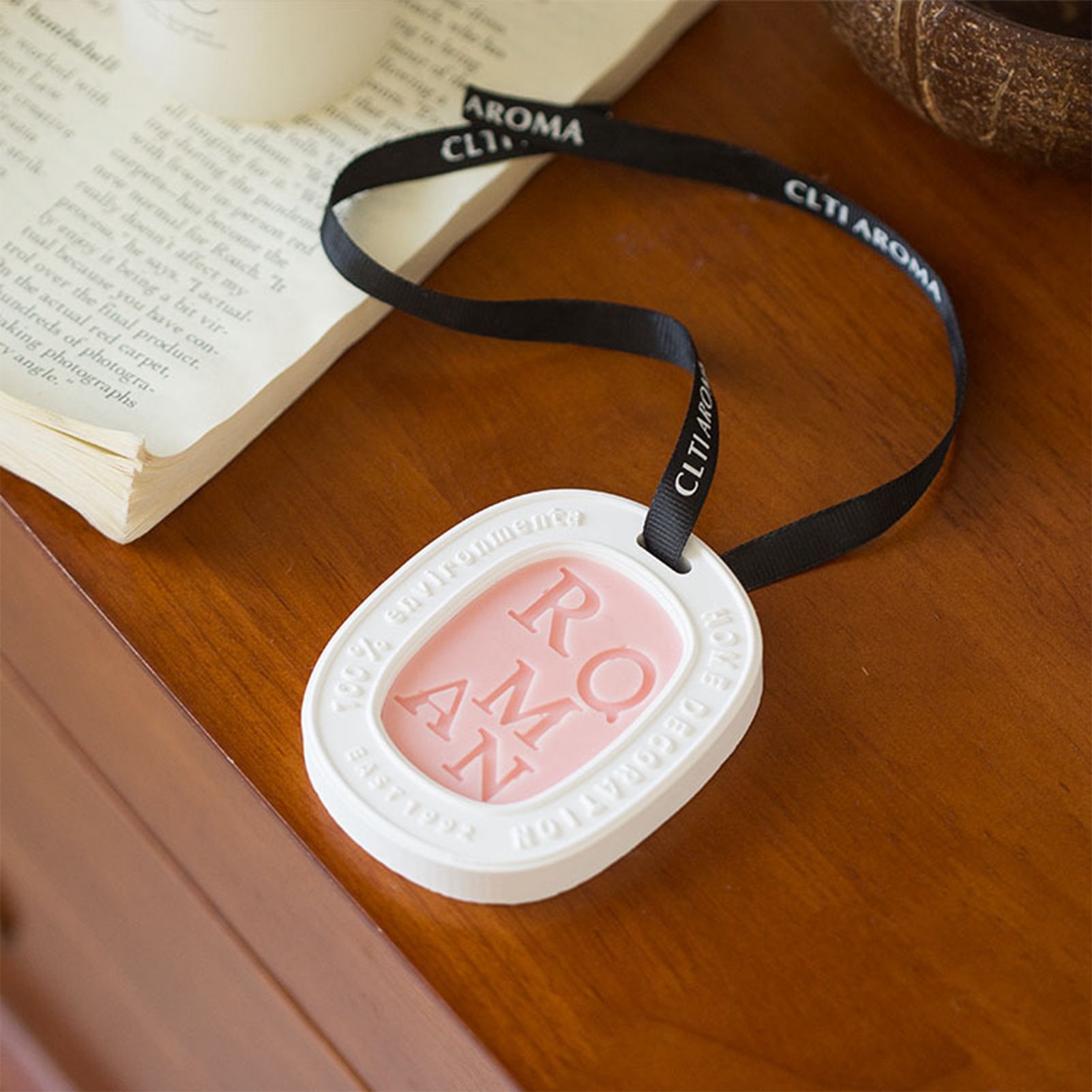 Hanging Aromatherapy Wax Tablets Home Closet Odor Freshener Car Solid Air Freshener Pendant โ image 2