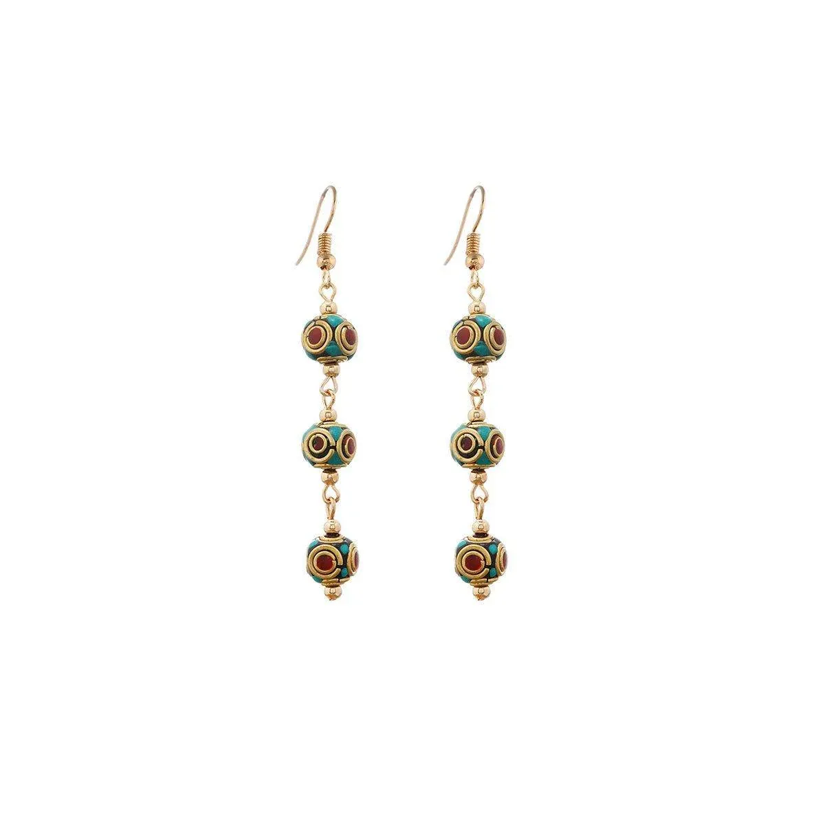 Retro Ethnic Style Earrings Fashion Jewelry for Women Bohemian Accessories - Long beads