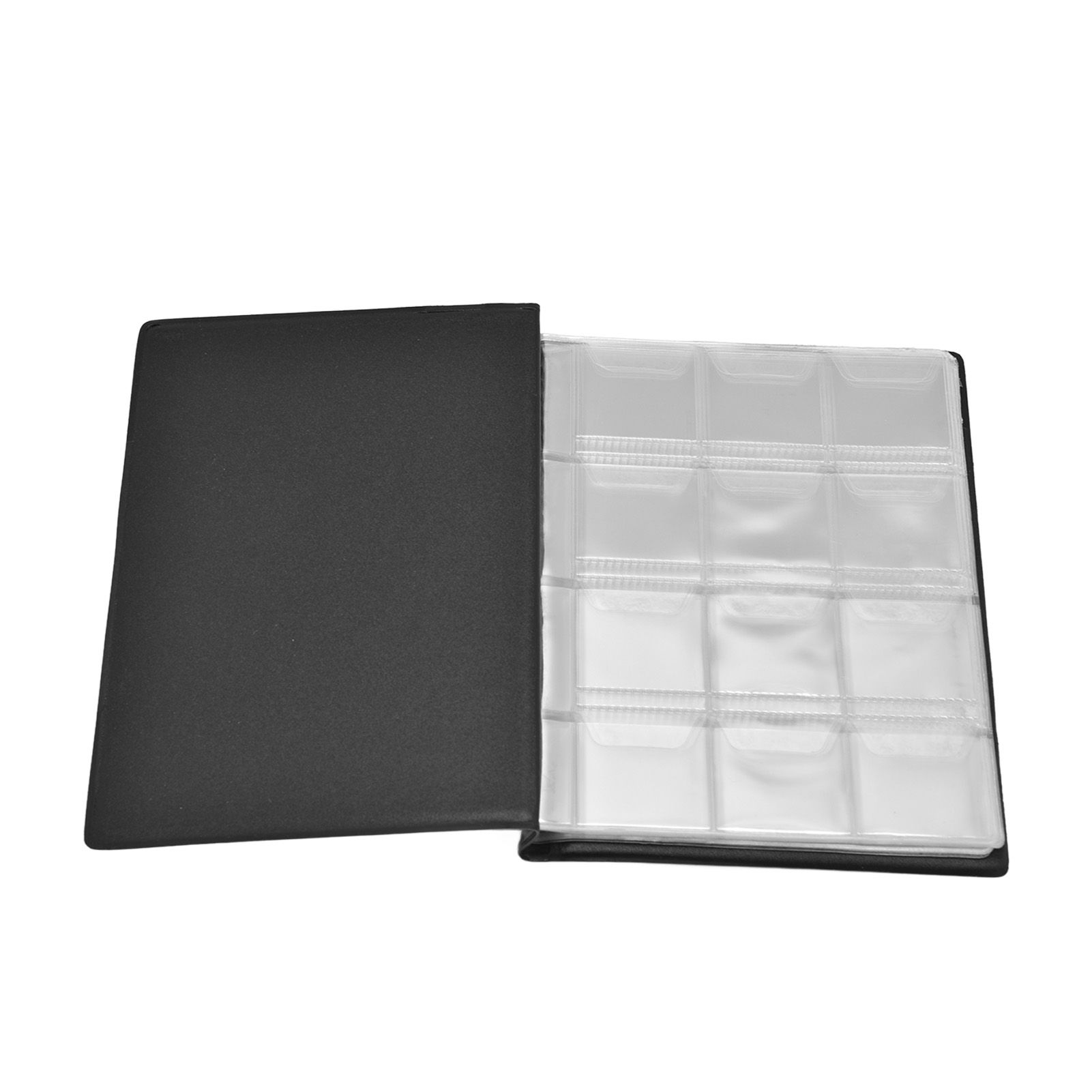 Coin Collection Book 120 PVC Pockets PU Cover Transparent Design Soft Highly Durable Clear Texture Coin AlbumBlack โ image 5