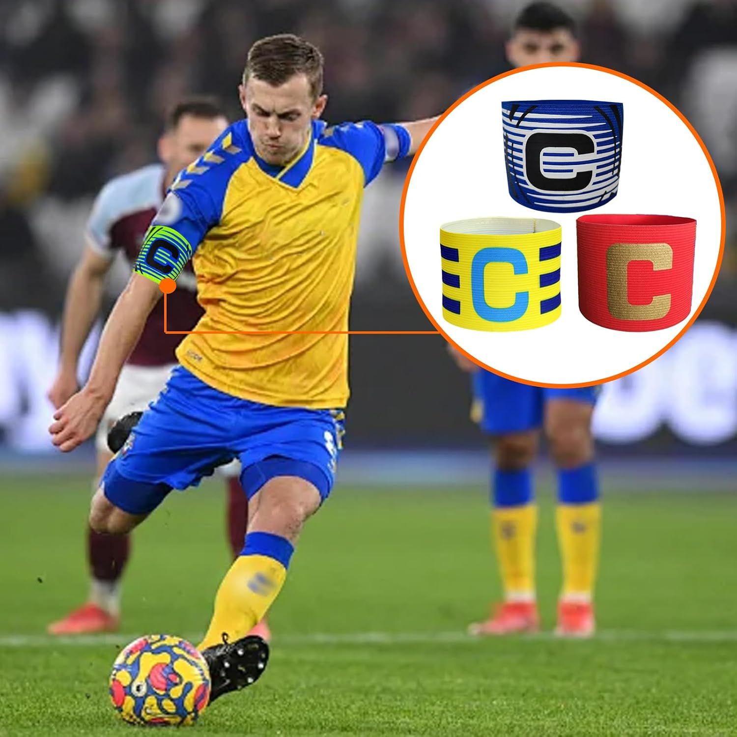 6 Piece Football Captain Armbands 6 Colors 3 Styles — image 6