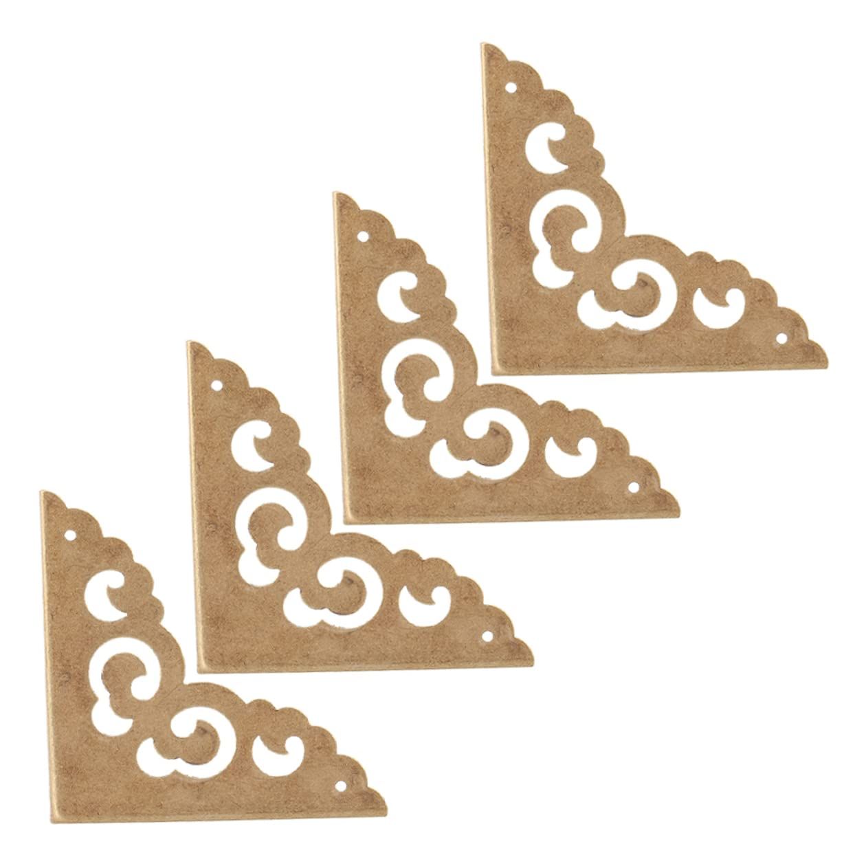 8 Pcs Furniture Copper Corner Guard Doll House Fish Tank Corner Bumper Woodland Cake Decorations Book Corner Protectors Table โ image 3