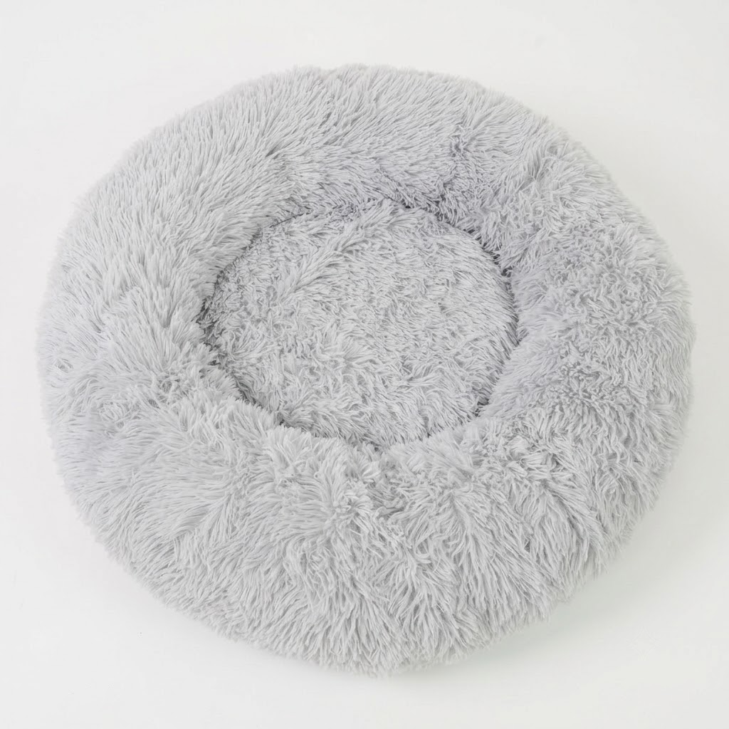 Heated Pet Bed for Cats and Small Dogs, USB-Powered Warmth with 5 Temperature Settings and Timer, Washable Round Cozy Couch for Indoor Comfort (60cm)