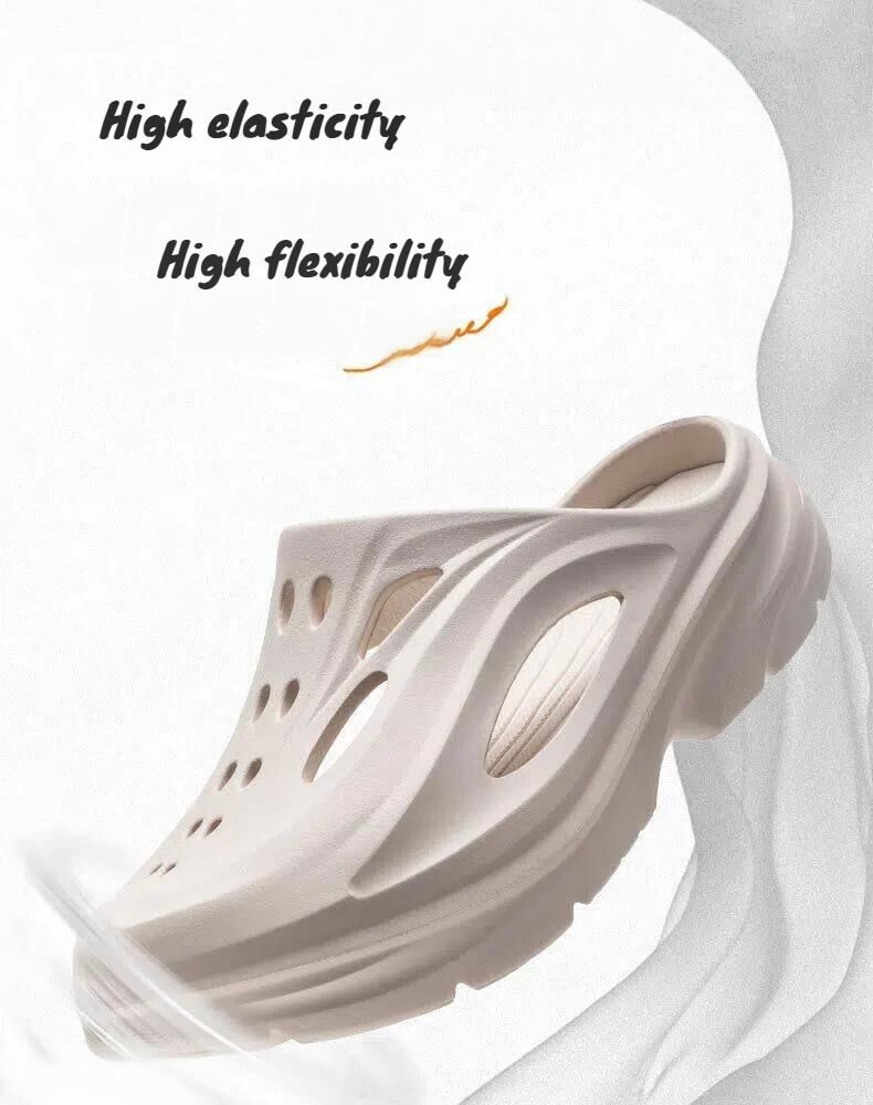 Men's Summer EVA Crocs with 3 Color Options - Breathable, Non-Slip, Comfortable Beach & Casual Sandals(khaki-43.5-44) โ image 6