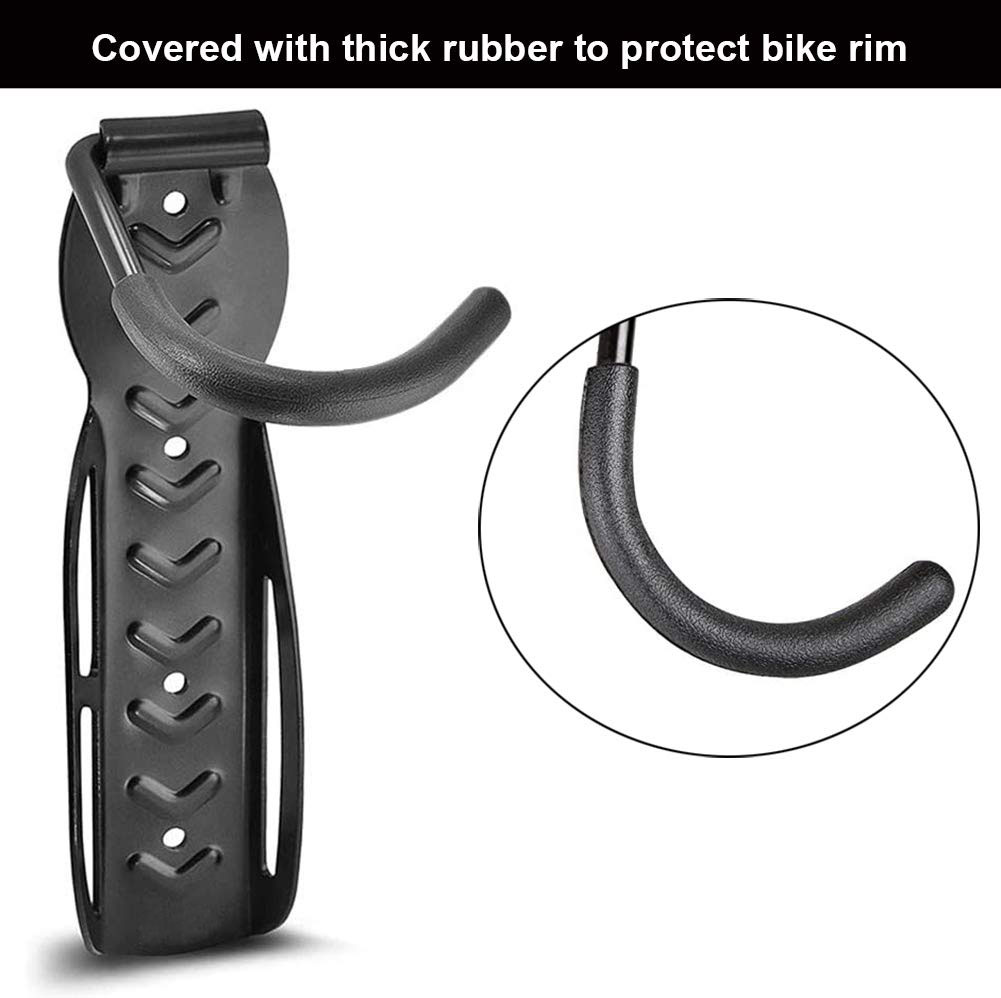 1x Bike Rack Garage Wall Mount Hanger Hooks Storage Bicycle Vertical for Indoor Shed with Screws โ image 5