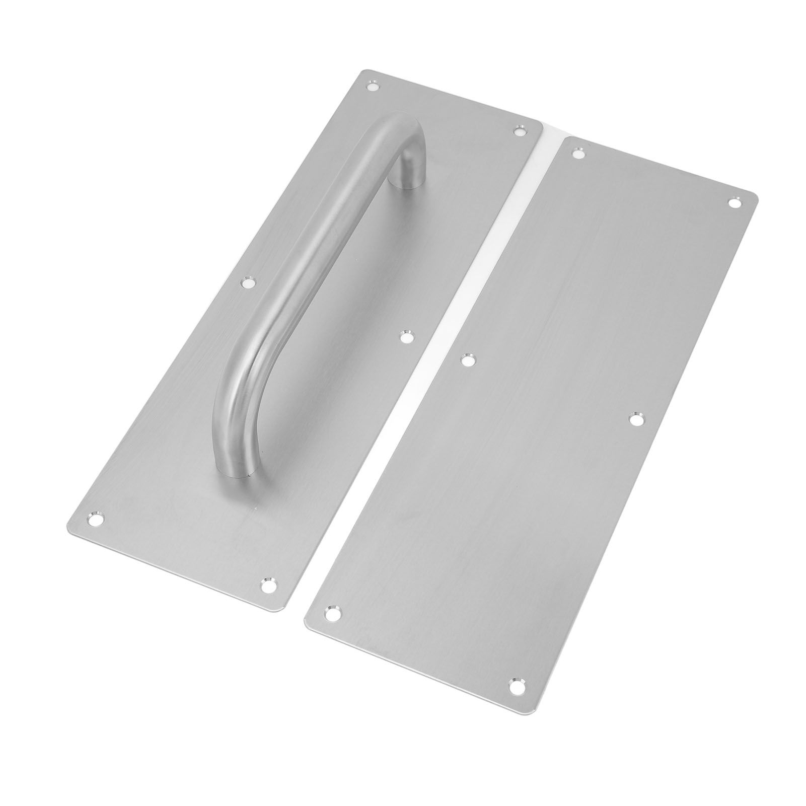 Pull Push Door Plate Handle with Screws 304 Stainless Steel White Oval Handle for Offices Hotels Restaurants โ image 3