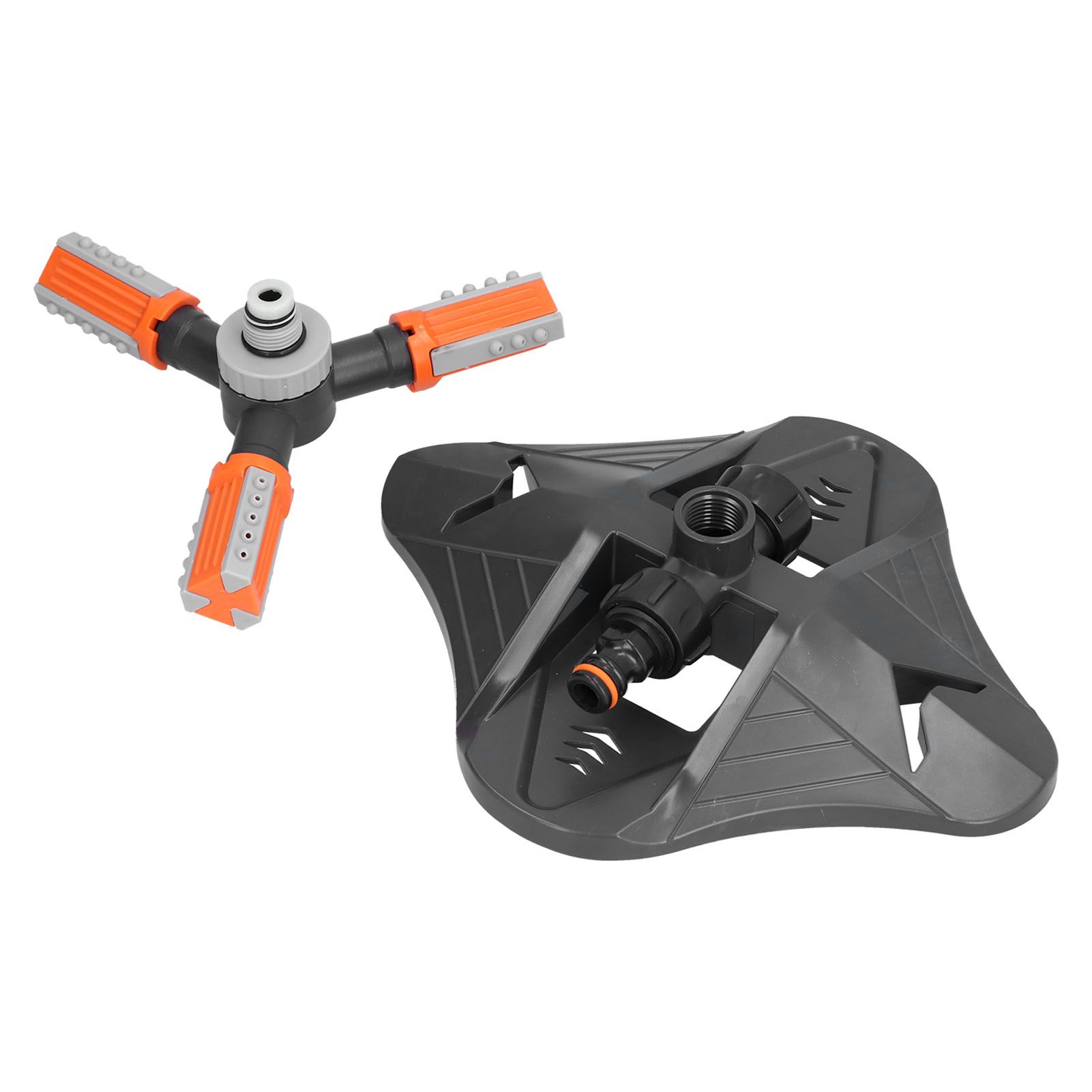 Lawn Water Sprinkler Automatic Flower Watering Device Three Prong Sprinkler for Garden Watering Gardening IrrigationOrange — image 4