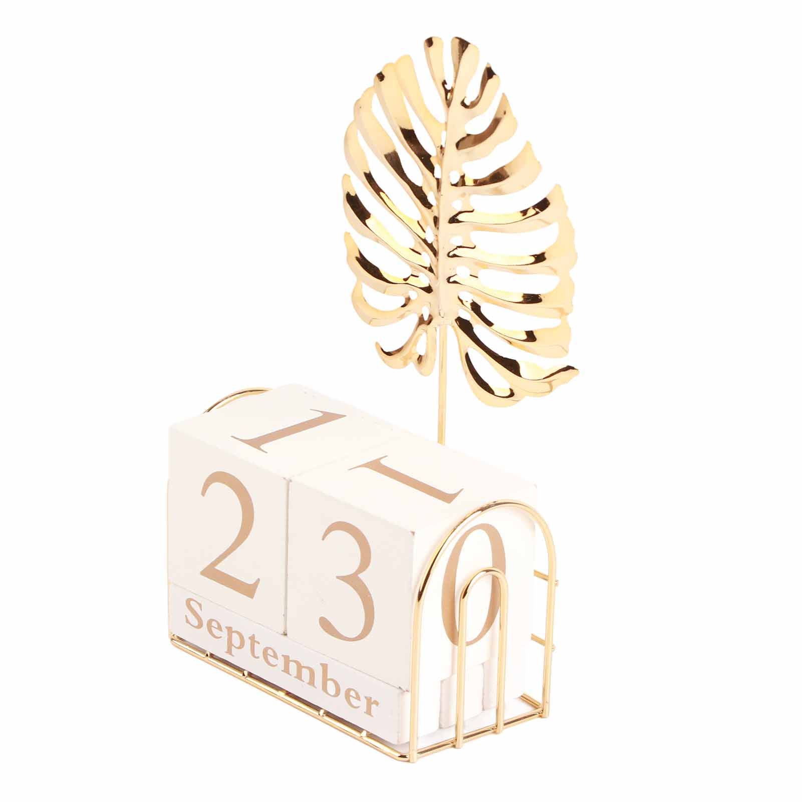 Manual Flip Calendar Wooden Perpetual Calendar Home Desktop Crafts Decoration for Office Study Coffee Shop โ image 3