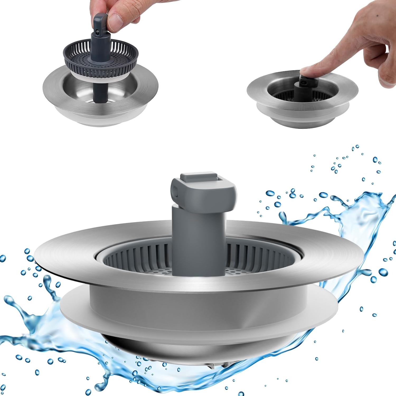 Upgraded 3 in 1 Bathroom and Kitchen Sink Drain Strainer โ image 6
