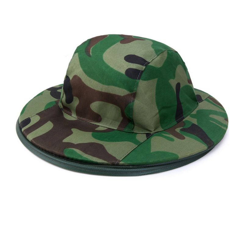 Camouflage Mosquito Insect Hat Bug Mesh Head Net Face Protector Beekeeping Outdoor Working Hunting Garden Supplies — image 2