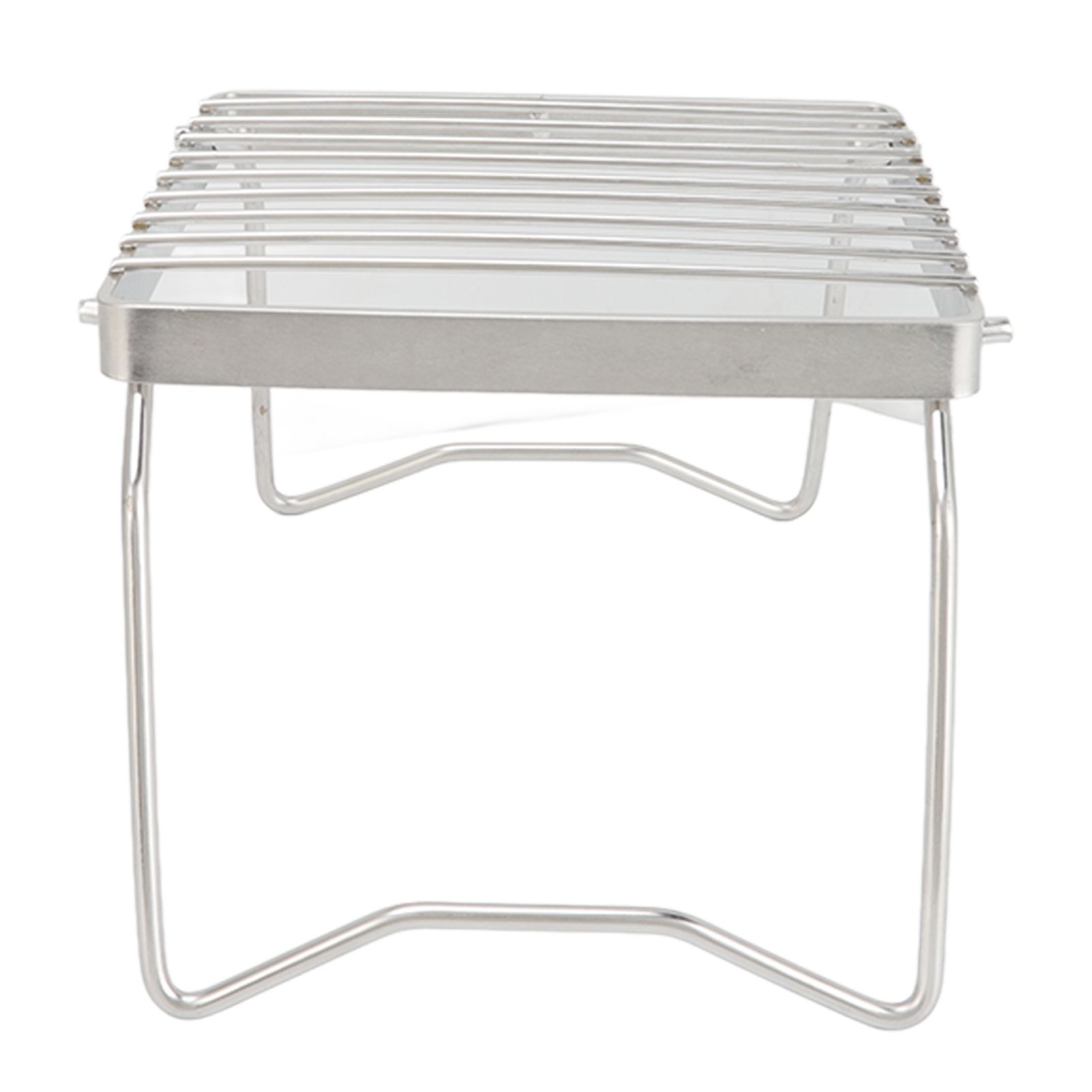 Folding Campfire Grill Stainless Steel Grid Shaped Camping Grill Grate Picnic QQB Grate for Outdoor โ image 6
