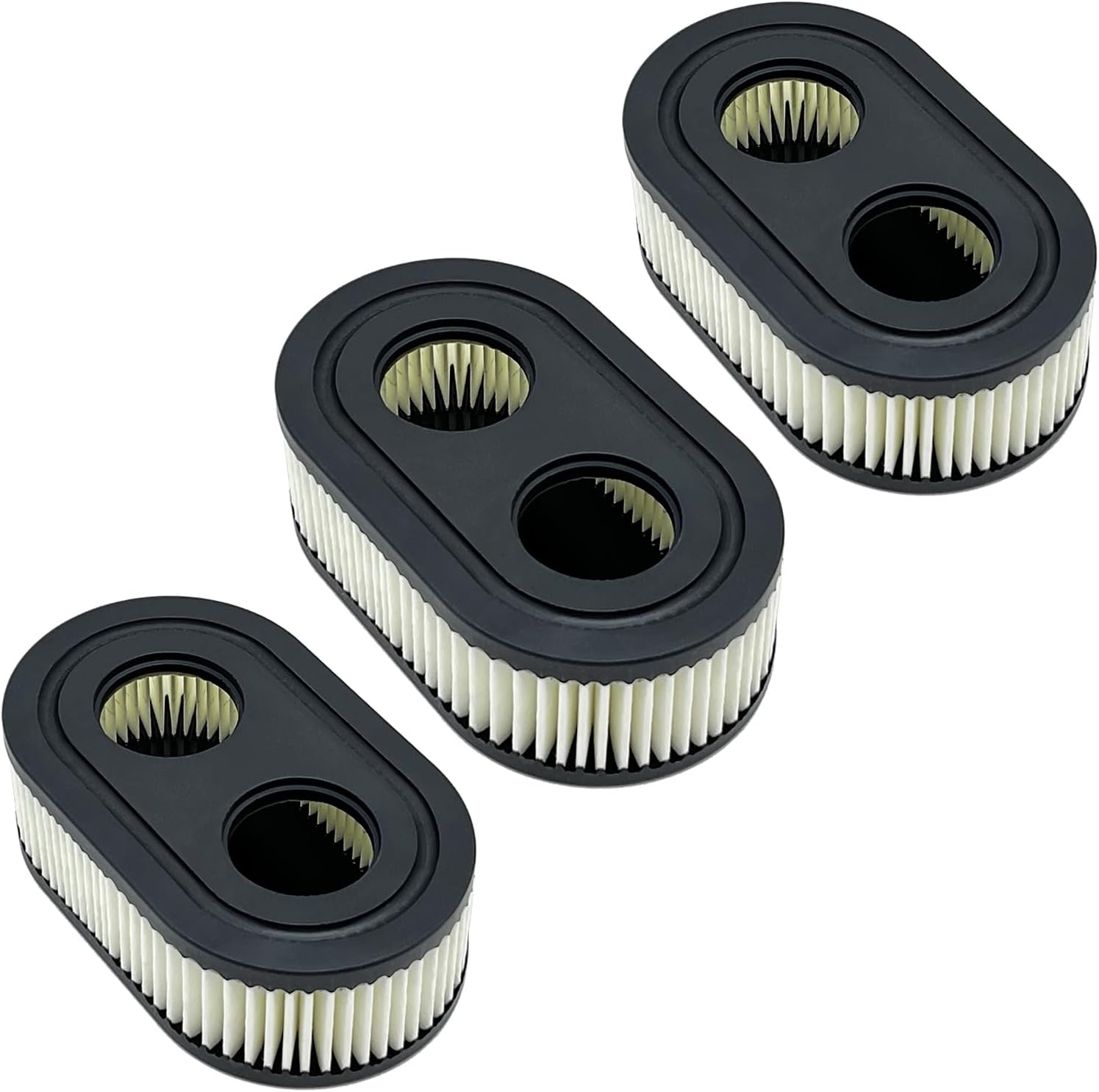 3 Cartridge Air Filters for Lawn Mower Air Cleaner for Lawnmower Engine Replacement Air Filter for Craftsman Husqvarna Toro Engine Lawnmower 3 Pack