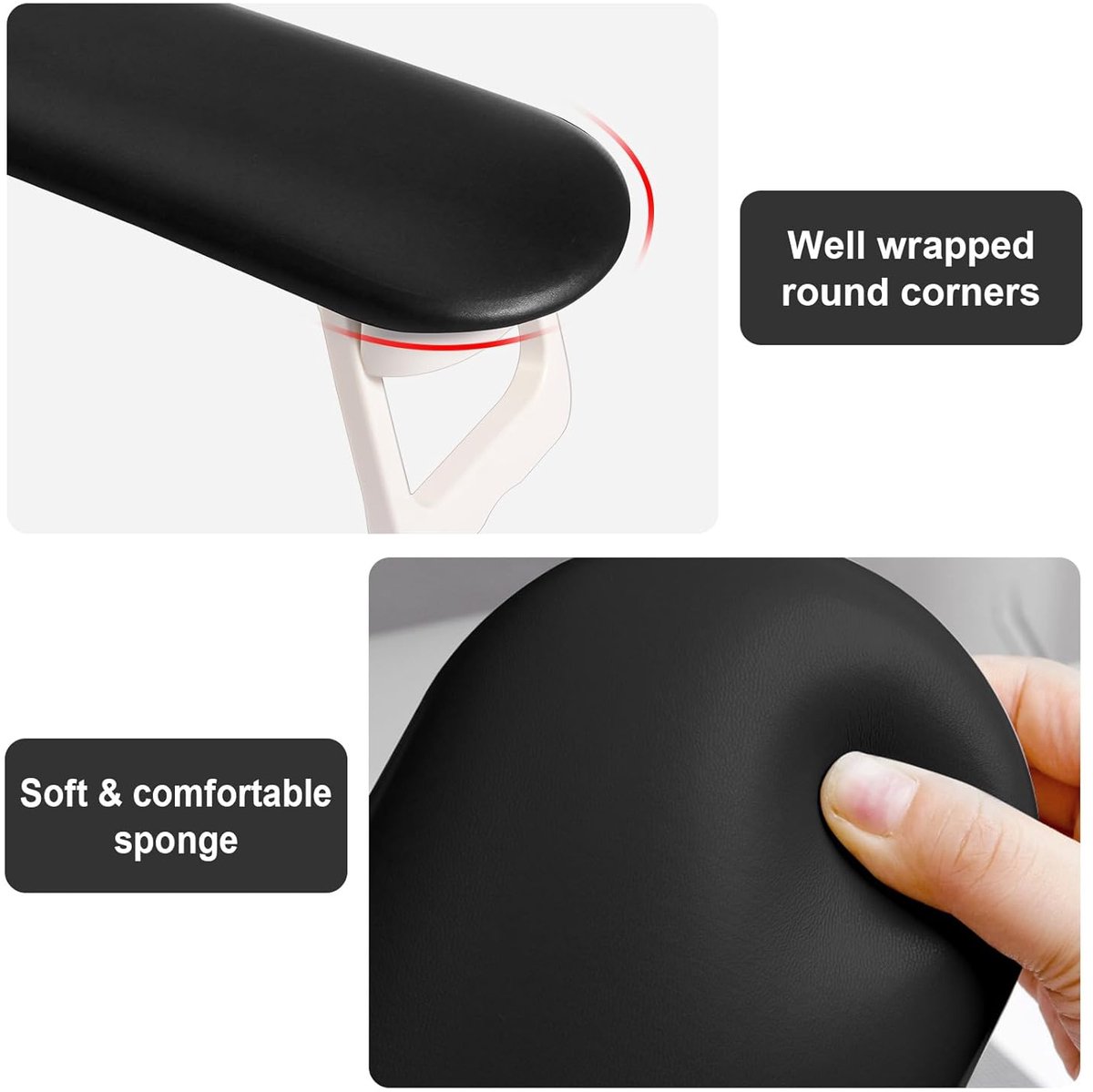 Nail Armrest - foldable - Nail Stylist Armrest - PU leather nail hand rest - with table mat - for nail technology - Nail Cushion - nail hand cushion for — image 2
