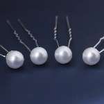 20 Pcs Wedding Hairpins with Pearls in White — image 2