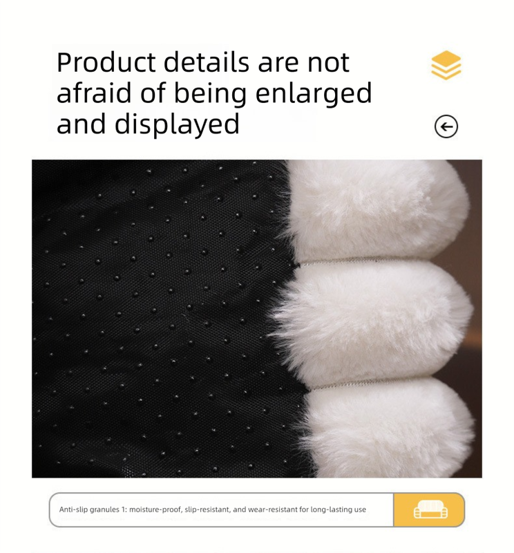 White Plush Ribbed Pet Sofa Bed for Dogs and Cats - Thickened Milk Velvet Cushion, Large Comfy Dog Sofa(50 × 40 × 20cm) — image 4